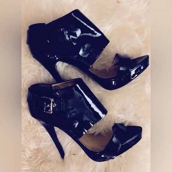 Report Signature Black Heels patent leather Downey - Picture 2 of 6